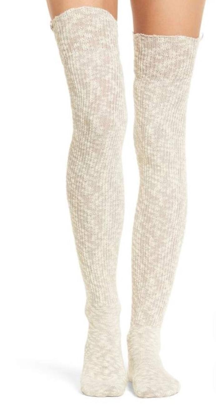 UGG Slouchy Slubbed Thigh High Socks Shoe Size 9-11 NWT